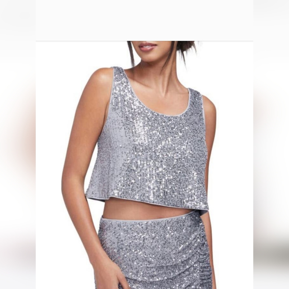 Nwt Wildfox Sequin Crop Top Women Small